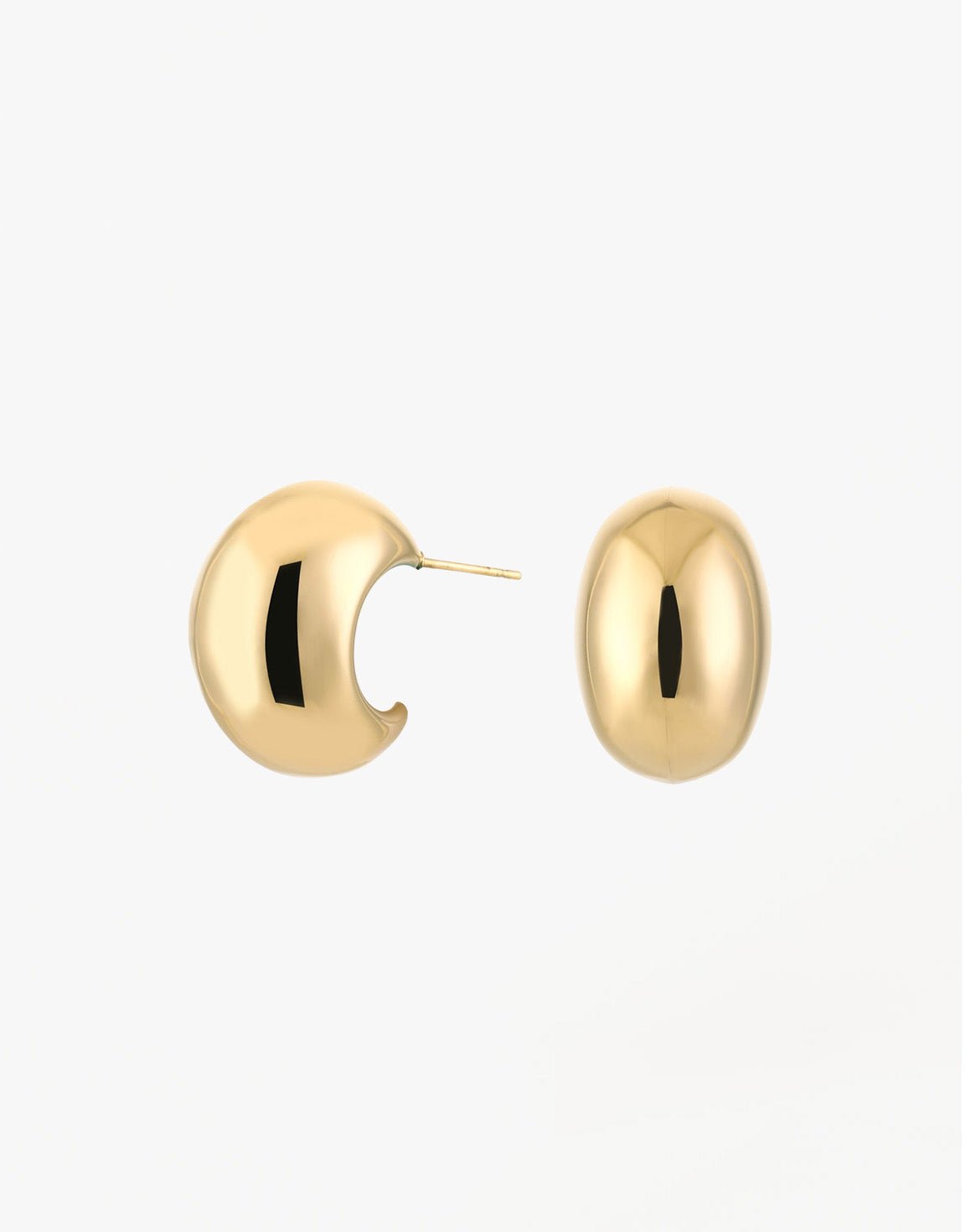 Gouden Middel Statement - Oorbellen - Olivia & Kate