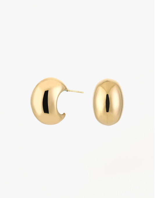 Gouden Middel Statement - Oorbellen - Olivia & Kate
