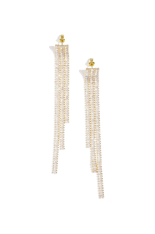 Gouden Multi Strass Stenen - Oorbellen - Olivia & Kate