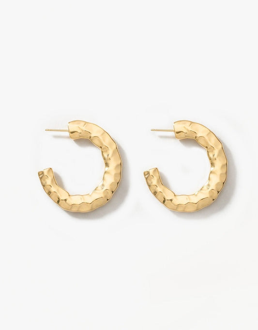 Gouden Open Ronde Motief - Oorbellen - Olivia & Kate
