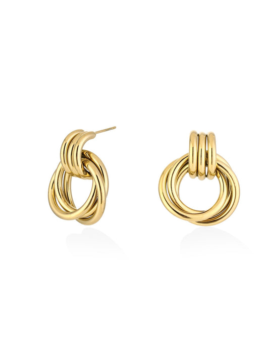 Gouden Opvallende Ring - Oorbellen - Olivia & Kate