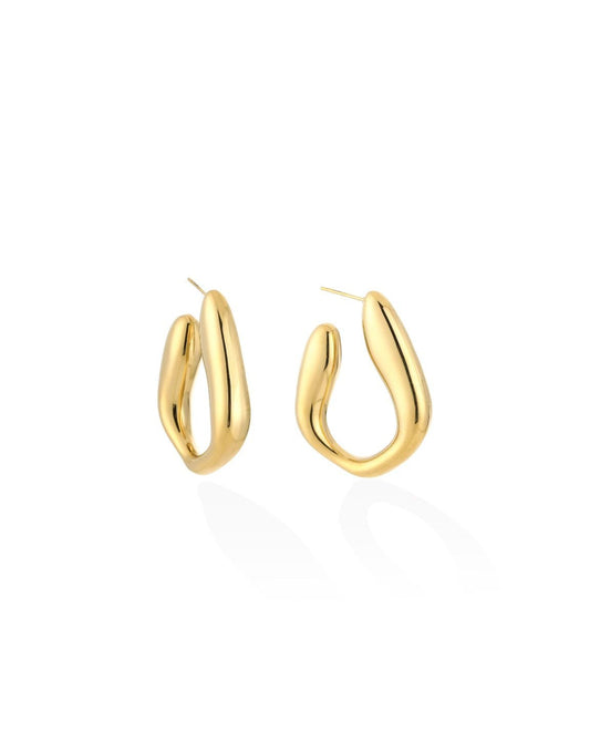 Gouden Organische - Oorbellen - Olivia & Kate