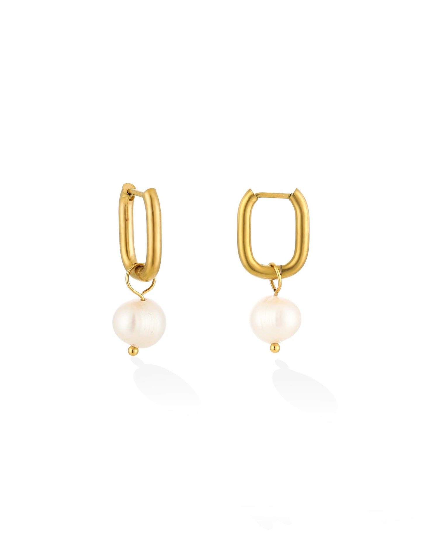 Gouden Parel Bedel - Oorbellen - Olivia & Kate