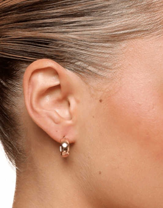 Gouden Platte Basic Open - Oorbellen - Olivia & Kate