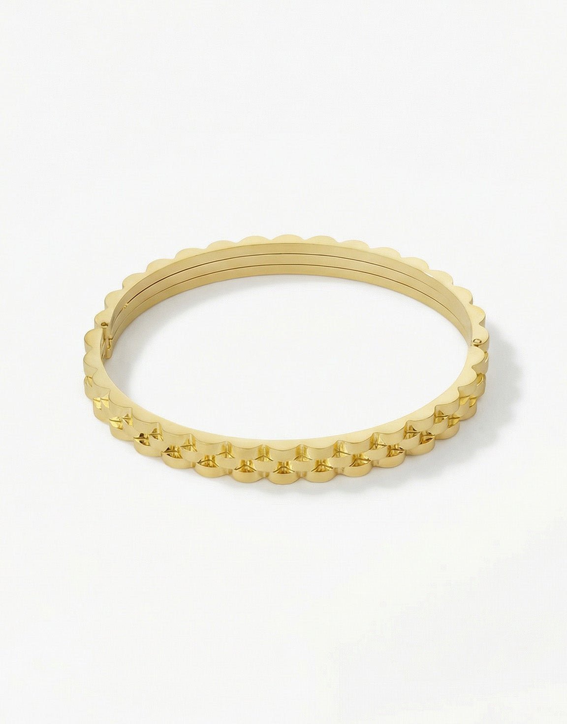 Gouden Schakel Bangle - Armband - Olivia & Kate