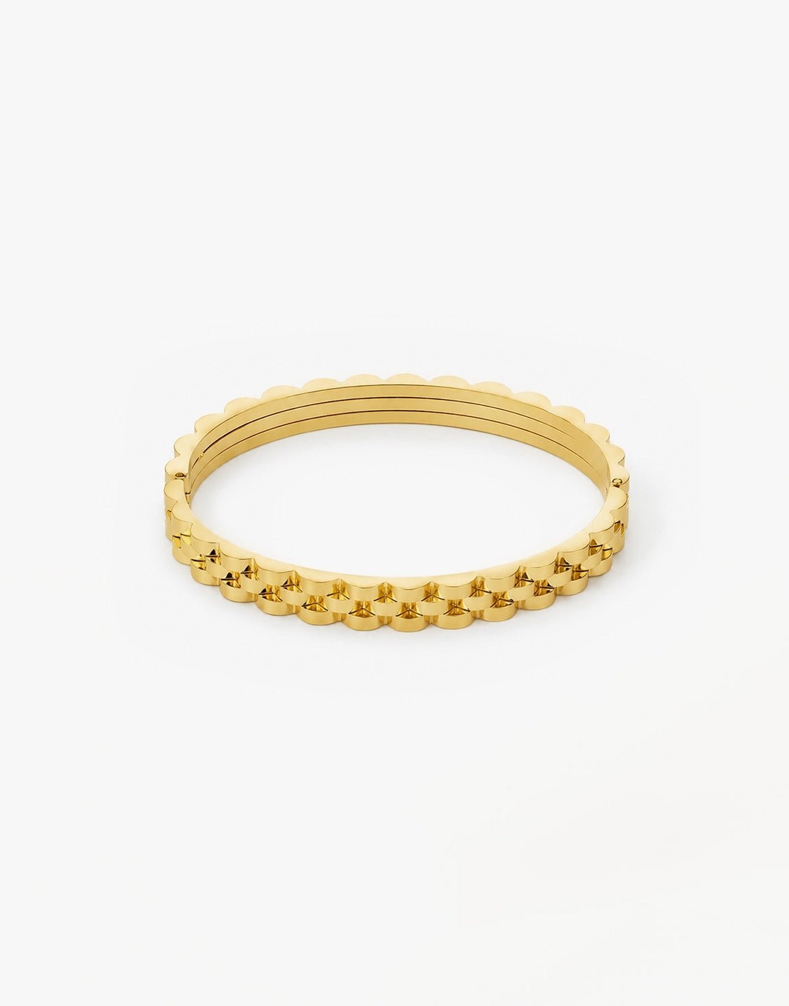 Gouden Schakel Bangle - Armband - Olivia & Kate