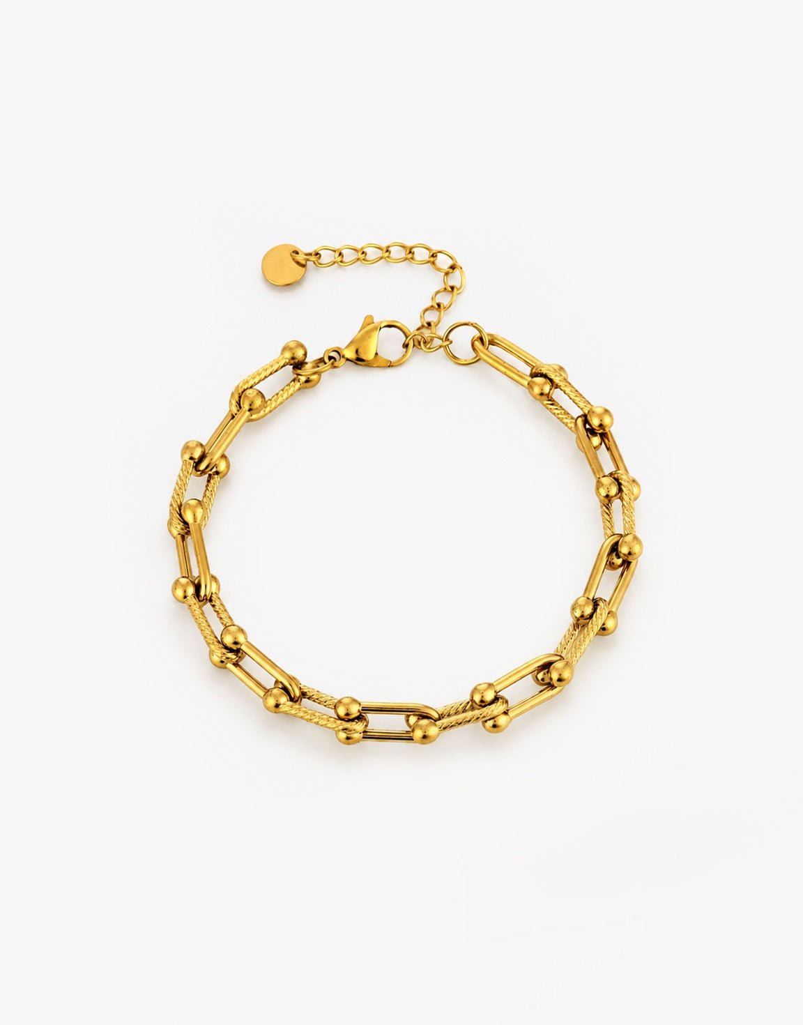 Gouden Schakel Detail - Armband - Olivia & Kate