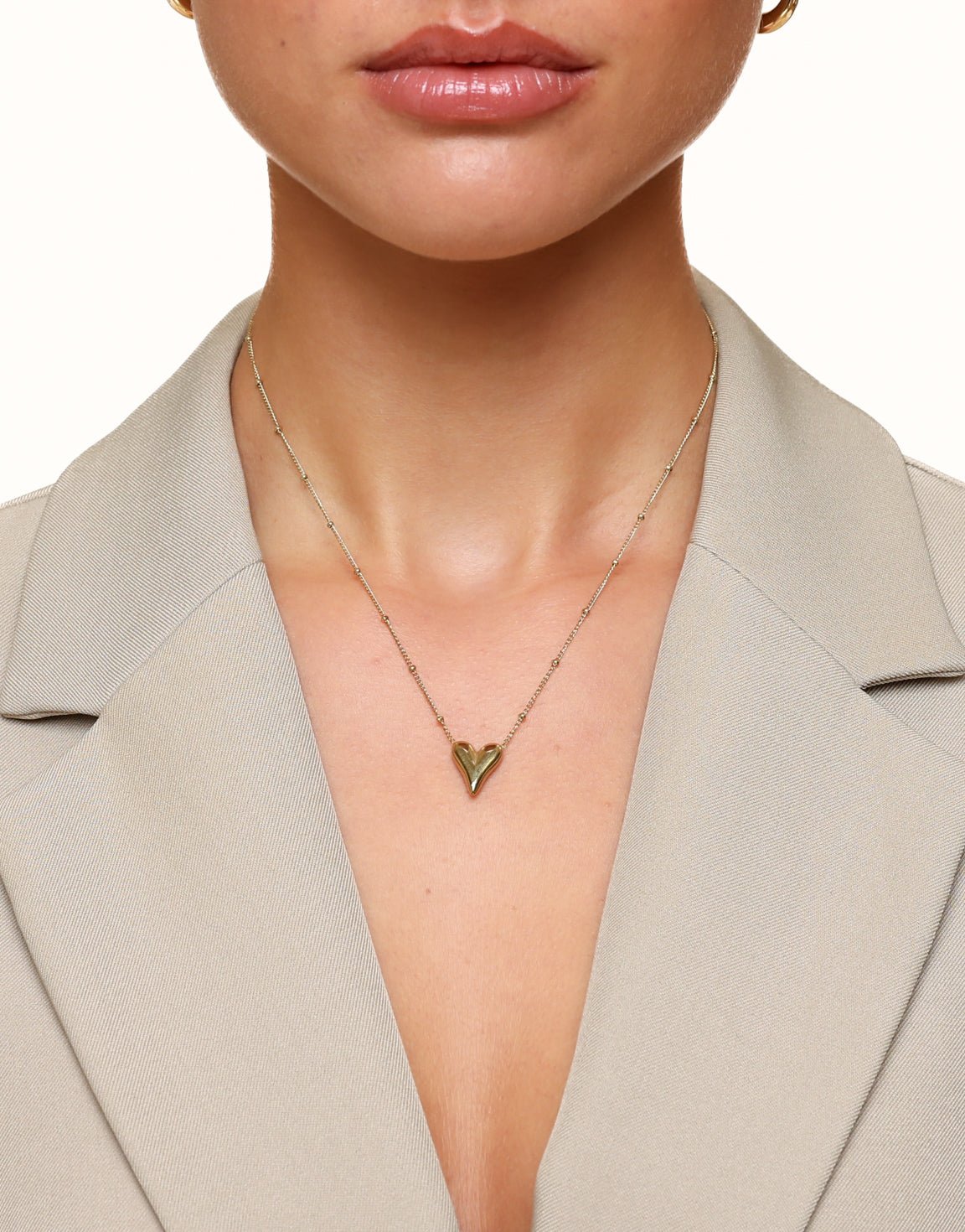 Gouden Statement Hartjes - Ketting - Olivia & Kate