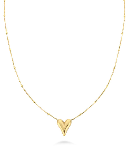 Gouden Statement Hartjes - Ketting - Olivia & Kate