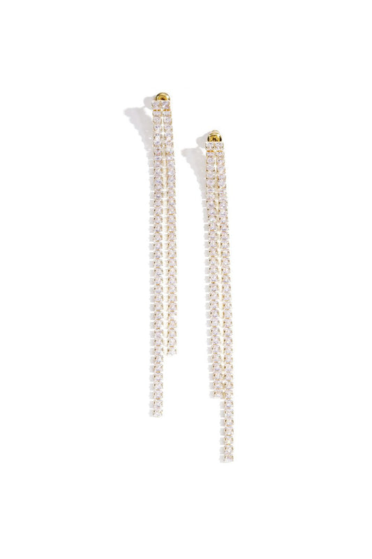 Gouden Strass Stenen - Oorbellen - Olivia & Kate