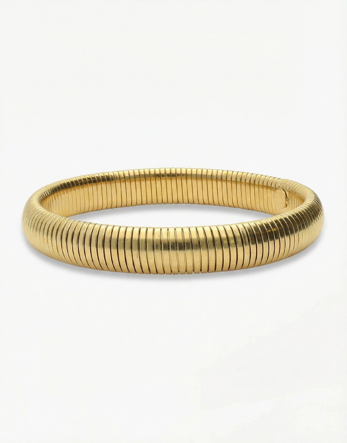 Gold Stretchy Round - Bracelet - Olivia & Kate