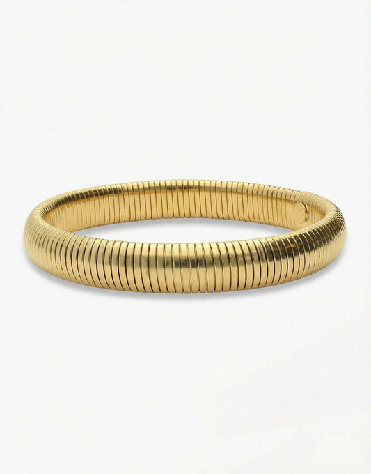 Gold Stretchy Round - Bracelet - Olivia & Kate