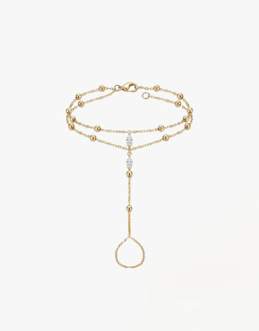 Gouden Studs Hand - Sieraad - Olivia & Kate