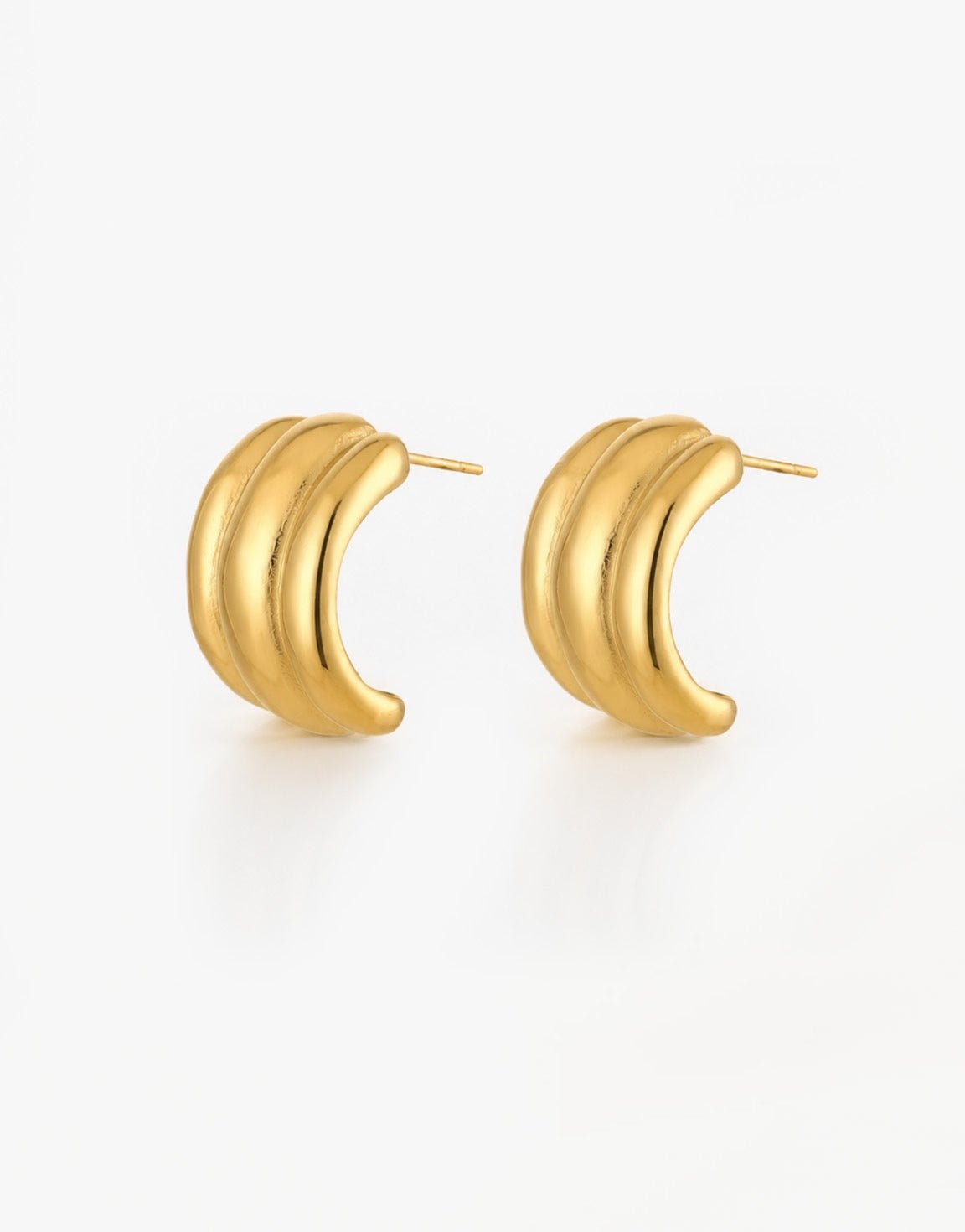 Gouden Triple Statement - Oorbellen - Olivia & Kate