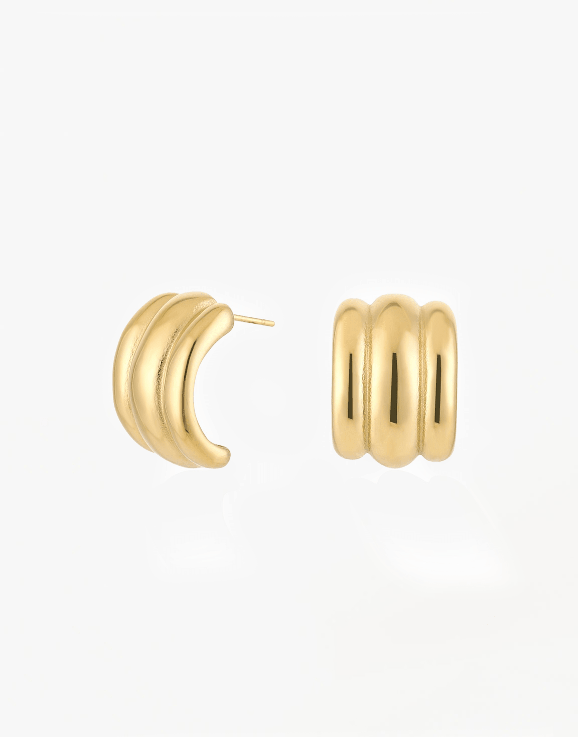 Gouden Triple Statement - Oorbellen - Olivia & Kate