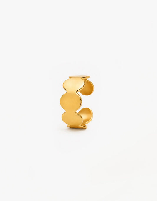 Gouden Verstelbare Ovale - Ring - Olivia & Kate