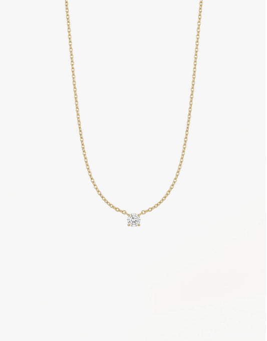 Gouden Zirkonia Steen - Ketting - Olivia & Kate