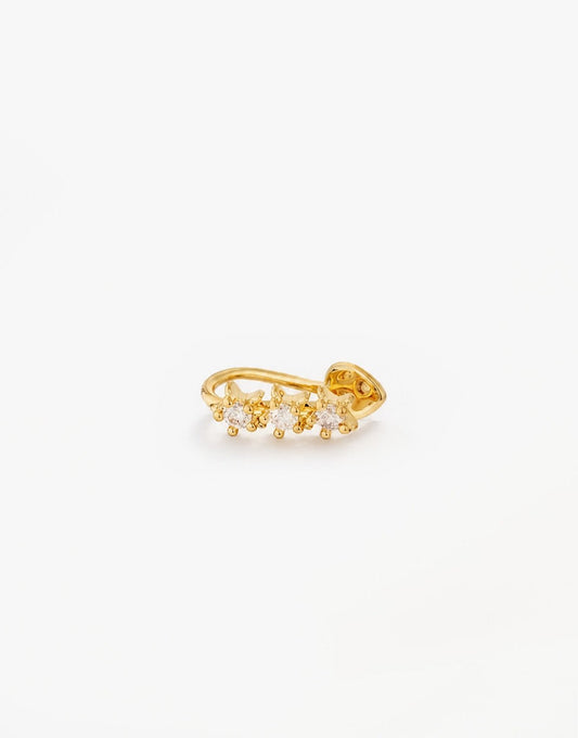 Gouden Zirkonia Sterren - Ear Cuff - Olivia & Kate