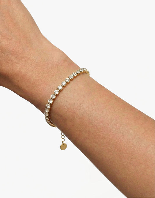 Gouden Zirkonia Tennis - Armband - Olivia & Kate