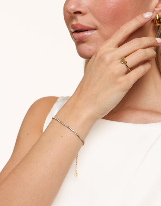 Gouden Zirkonia Tennis - Armband - Olivia & Kate