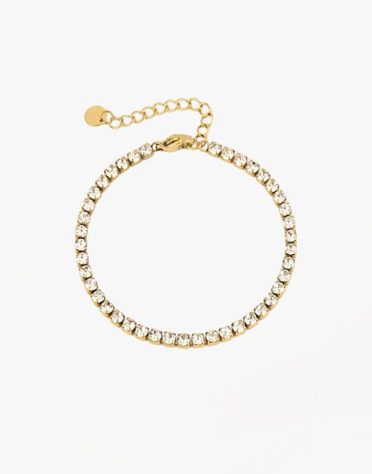 Gouden Zirkonia Tennis - Armband - Olivia & Kate