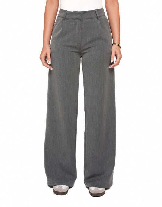 Grijze F/W Edit Hoge Taille - Pantalon - Olivia & Kate