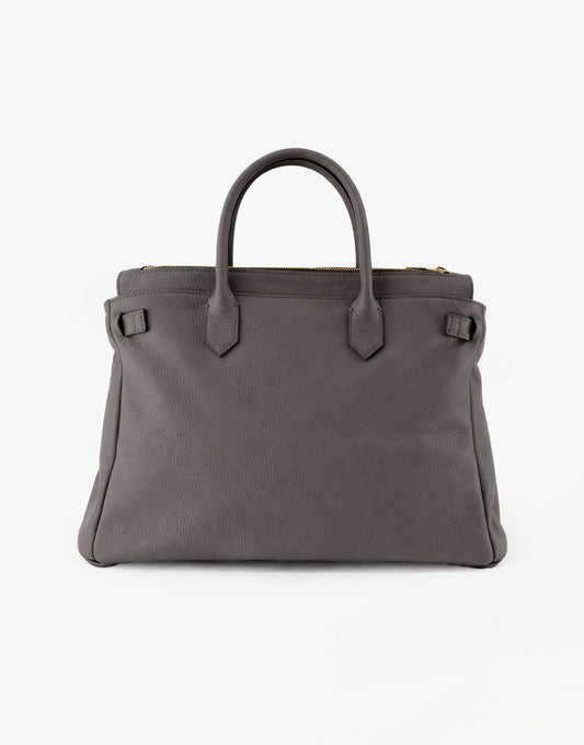 Grijze Grote Gouden Details - Tas - Olivia & Kate