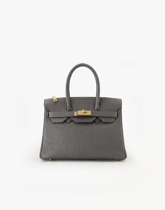 Grijze Middel Gouden Details - Tas - Olivia & Kate