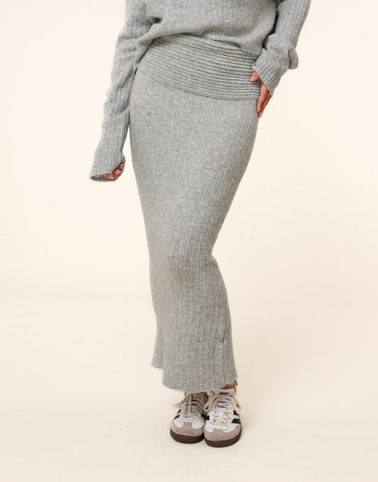 Grijze Stevige Gebreide - Set - Olivia & Kate