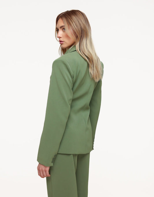 Groene Luxe Getailleerde - Blazer - Olivia & Kate