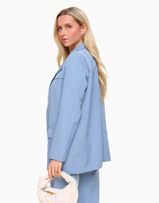 Ijsblauwe Basic - Blazer - Olivia & Kate
