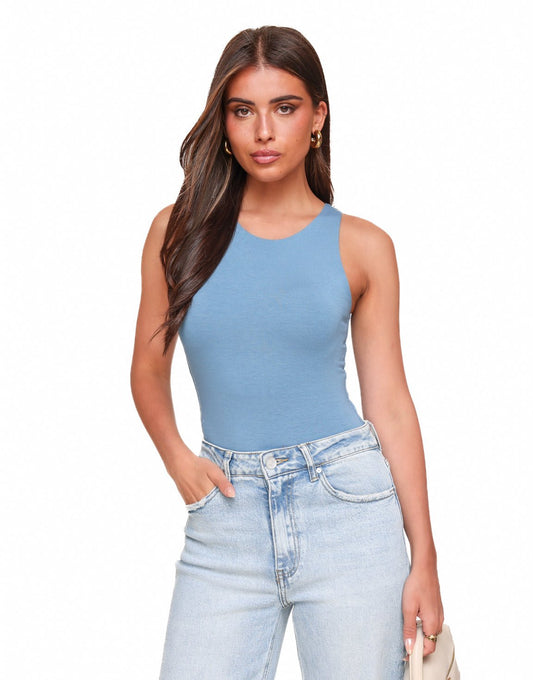 Jeansblauwe Basic - Body - Olivia & Kate