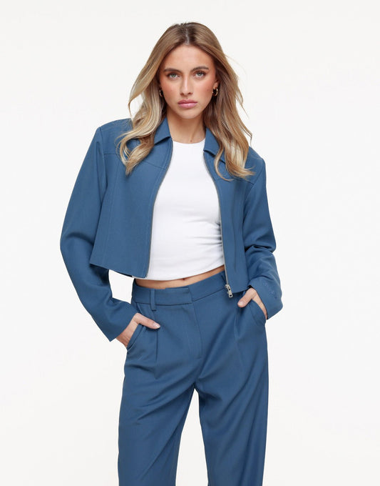 Jeansblauwe Studio Rits - Jasje - Olivia & Kate