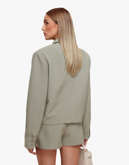 Khaki Cropped Zak Detail - Set - Olivia & Kate