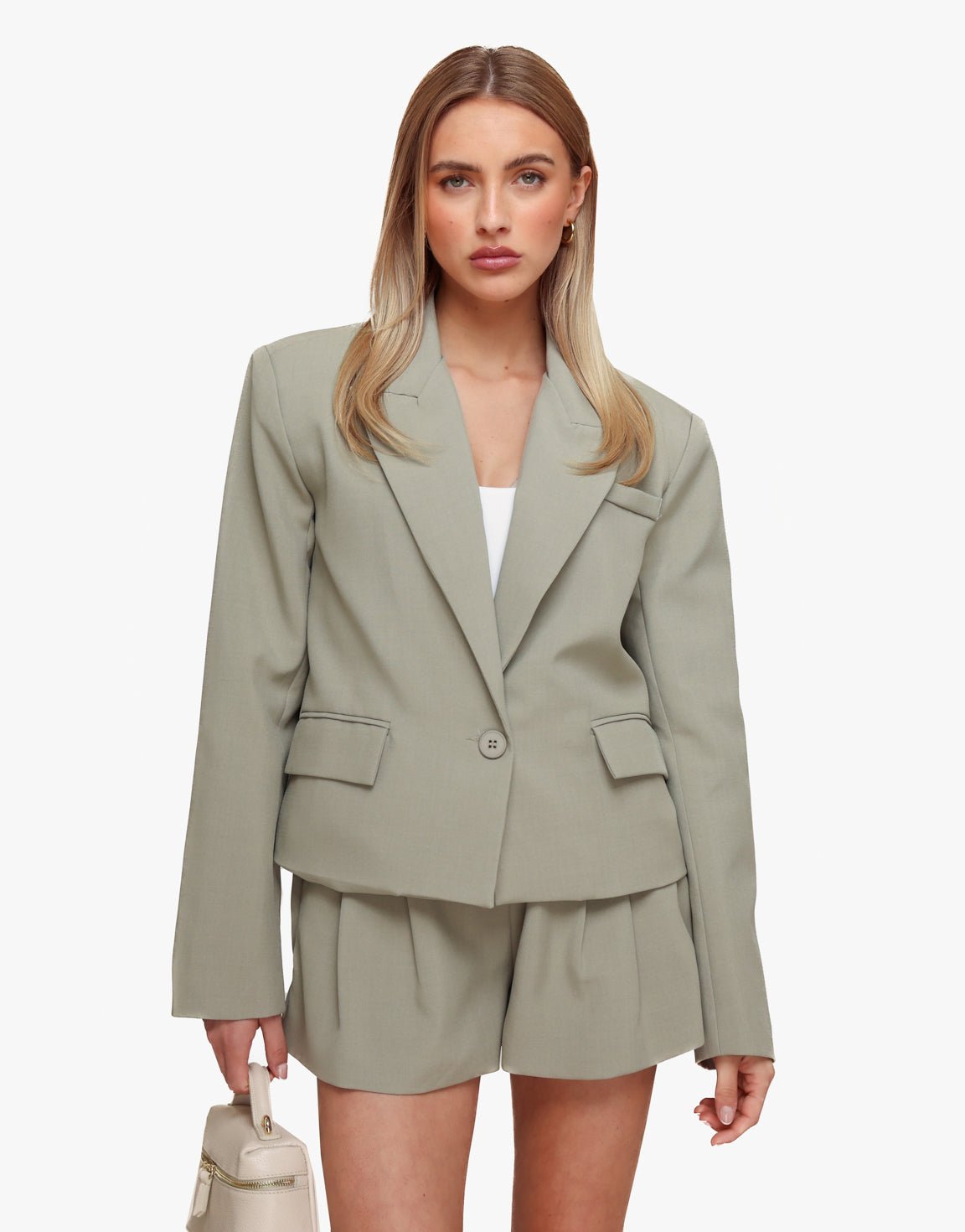 Khaki Cropped Zak Detail - Set - Olivia & Kate