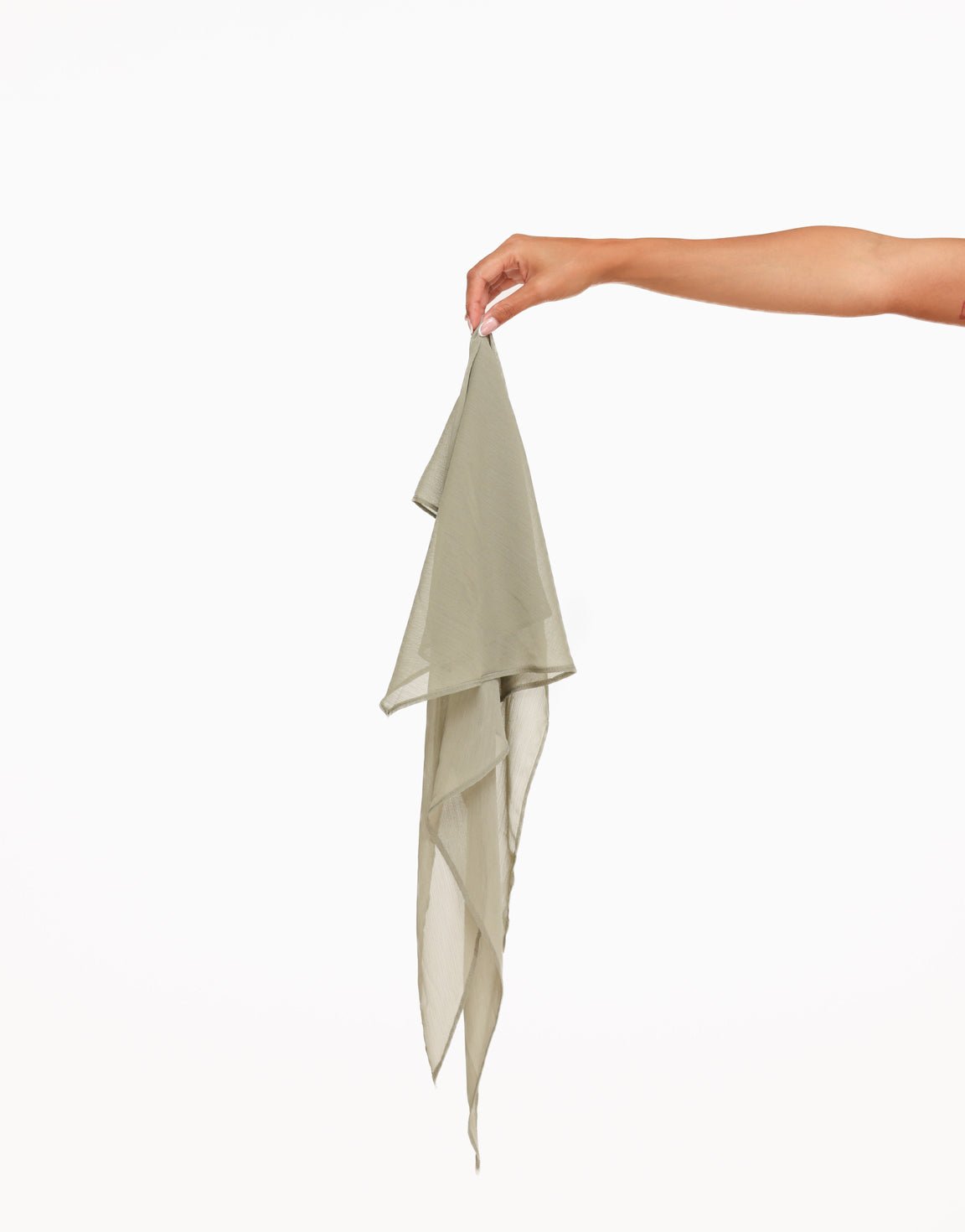 Khaki Doorschijnende Wikkel - Blouse - Olivia & Kate