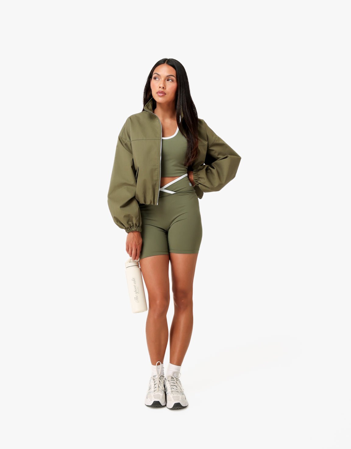Khaki Korte The Sport Edit Legging - Short - Olivia & Kate