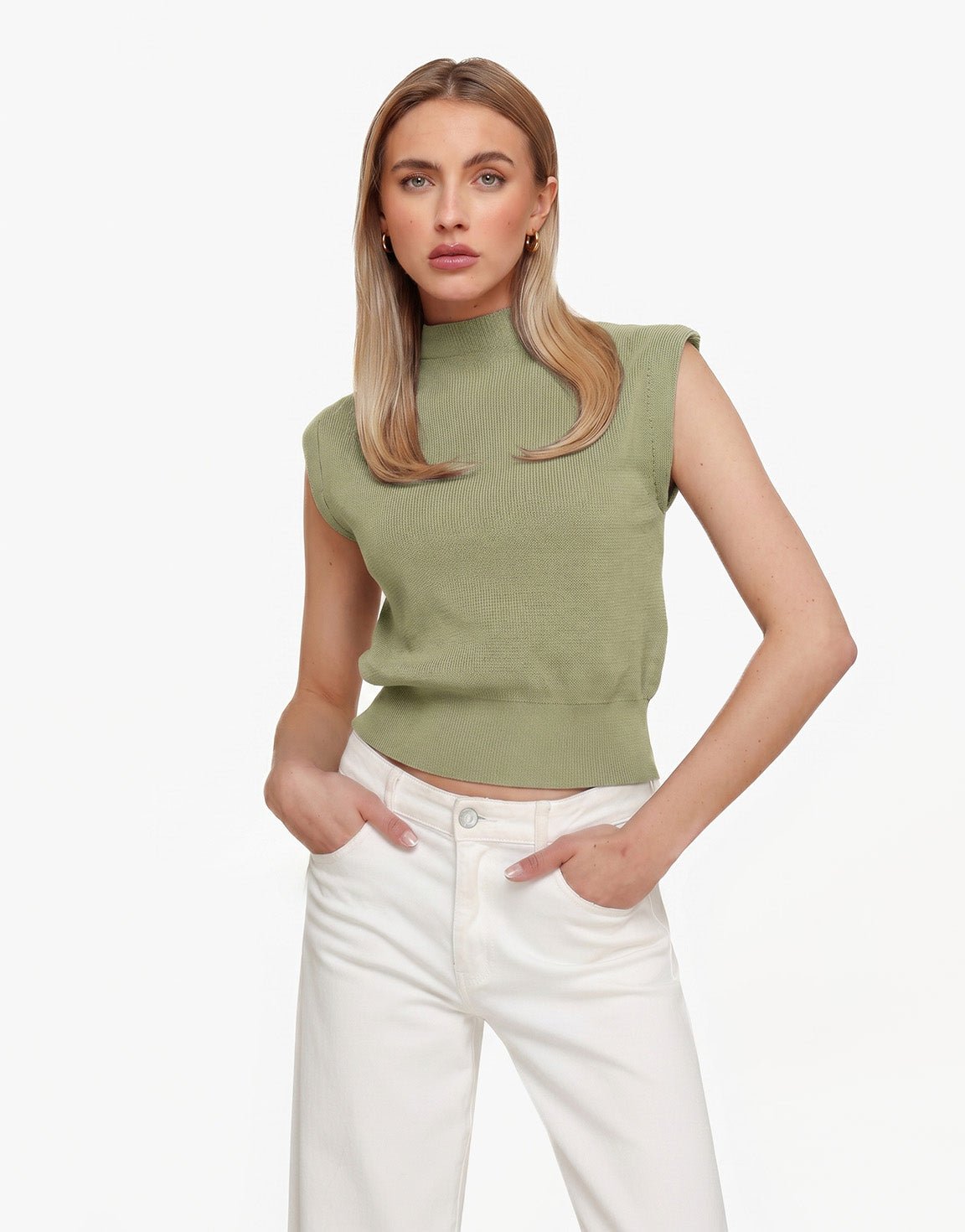 Khaki Spencer - Top - Olivia & Kate