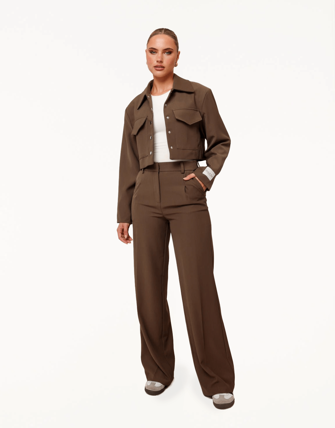 Khaki Studio Cropped - Set - Olivia & Kate