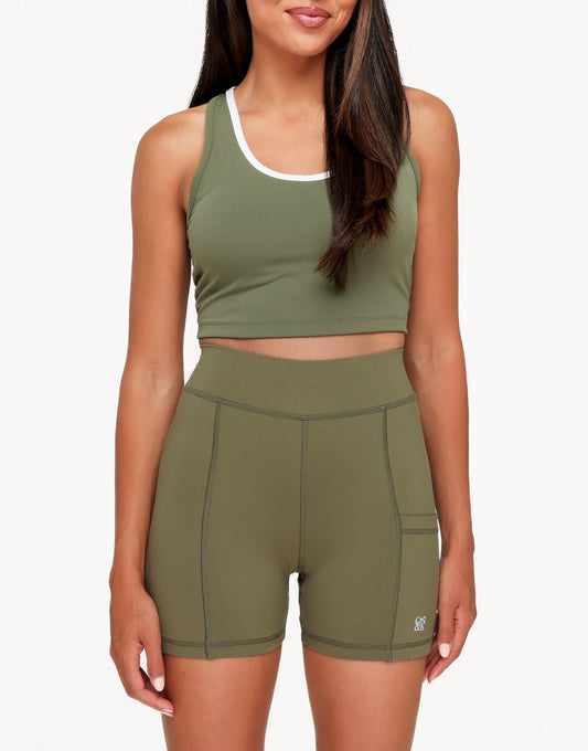 Khaki The Sport Edit - Bralette - Olivia & Kate