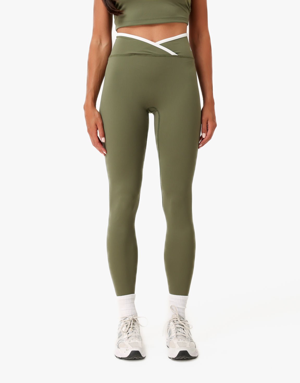 Khaki The Sport Edit - Legging - Olivia & Kate