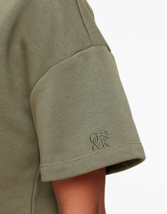 Khaki The Sport Edit- T-Shirt - Olivia & Kate