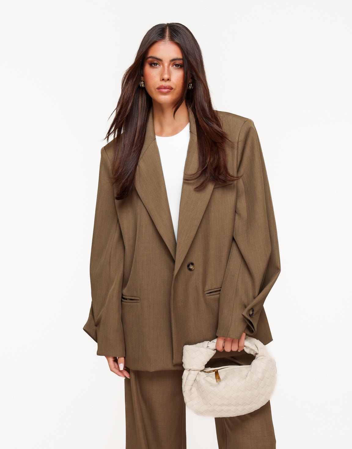 Khaki Wijde Classic Oversized - Set - Olivia & Kate