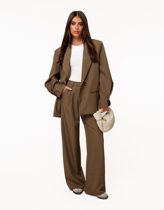 Khaki Wijde Classic Oversized - Set - Olivia & Kate