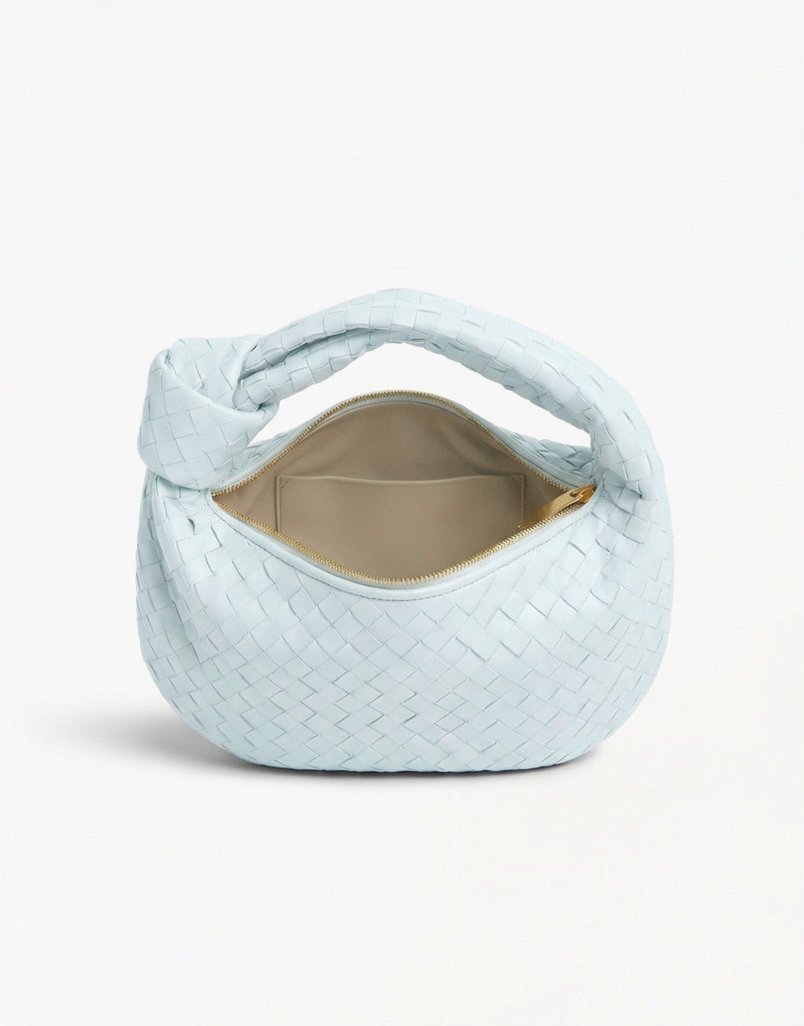 Light Blue Medium Braided - Bag - Olivia & Kate