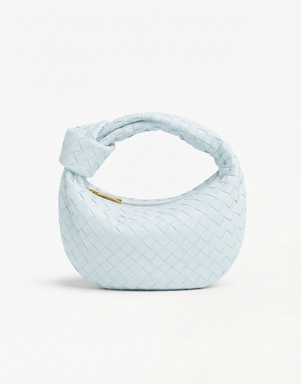 Light Blue Medium Braided - Bag - Olivia & Kate