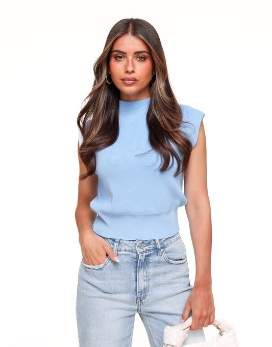 Lichtblauwe Spencer - Top - Olivia & Kate