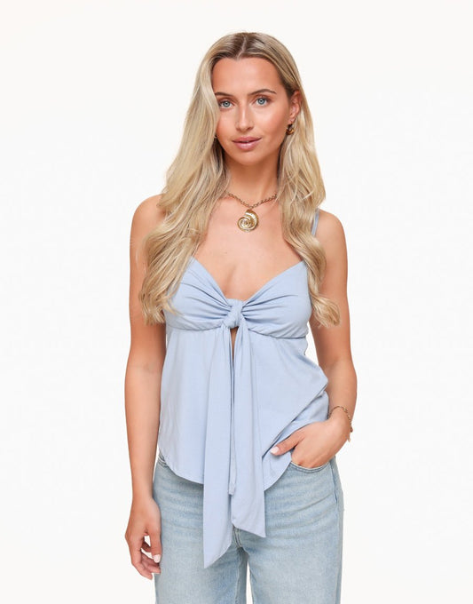 Lichtblauwe Strik - Top - Olivia & Kate