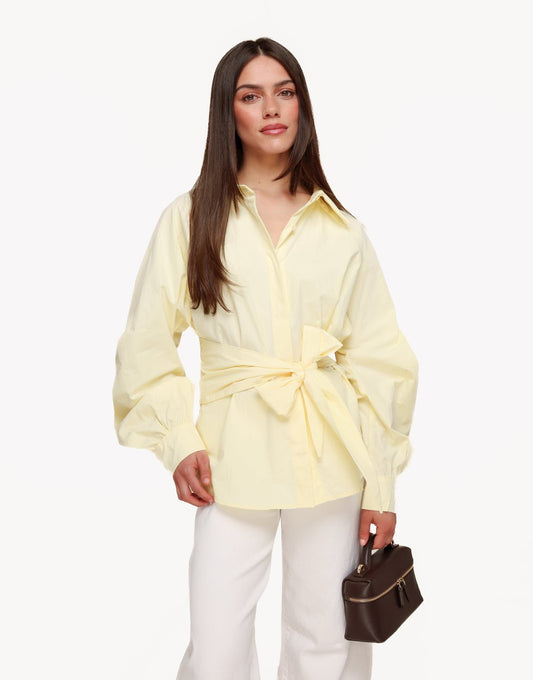 Lichtgele Gestrikte - Blouse - Olivia & Kate