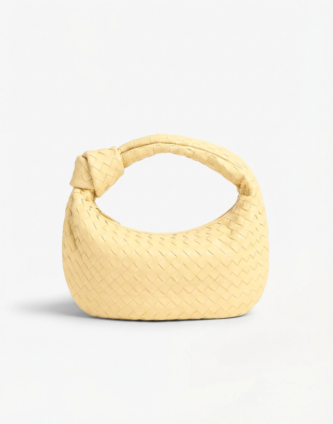 Light Yellow Medium Braided - Bag - Olivia & Kate